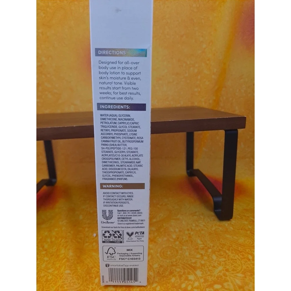 Dove Body Cream Serum Niacinamide + Even Tone W/ Vitamin C Pro-Retinol Shea Butt